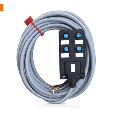 VXT-JB-M12-04D-02M M12 passive sensor distribution box,_4-port
