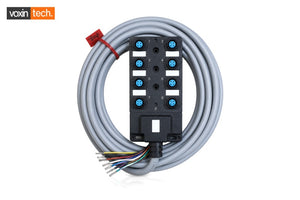 VXT-JB-M12-08D-02M M12 passive sensor distribution box