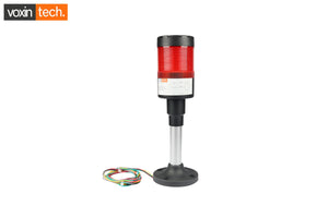 VXT-TL55-R-ALC-B-1M 1-Stack LED Tower Light – Red Signal Tower with Continuous Buzzer (55mm, 24V AC/DC, 1m Wire) Industrial Warning Light & Machine Status Indicator - VoxinTech | Industrypapa