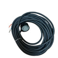 Coiled industrial sensor cable with FLiH 00-0C sensor module and exposed wire ends for manufacturing automation