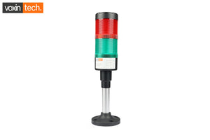 VXT-TL55-RG-ALC-A-1M 2-Stack LED Tower Light – Red & Green Steady Signal Tower without Buzzer (55mm, 24V AC/DC, 1m Wire) Industrial Machine Status Indicator - VoxinTech | Industrypapa