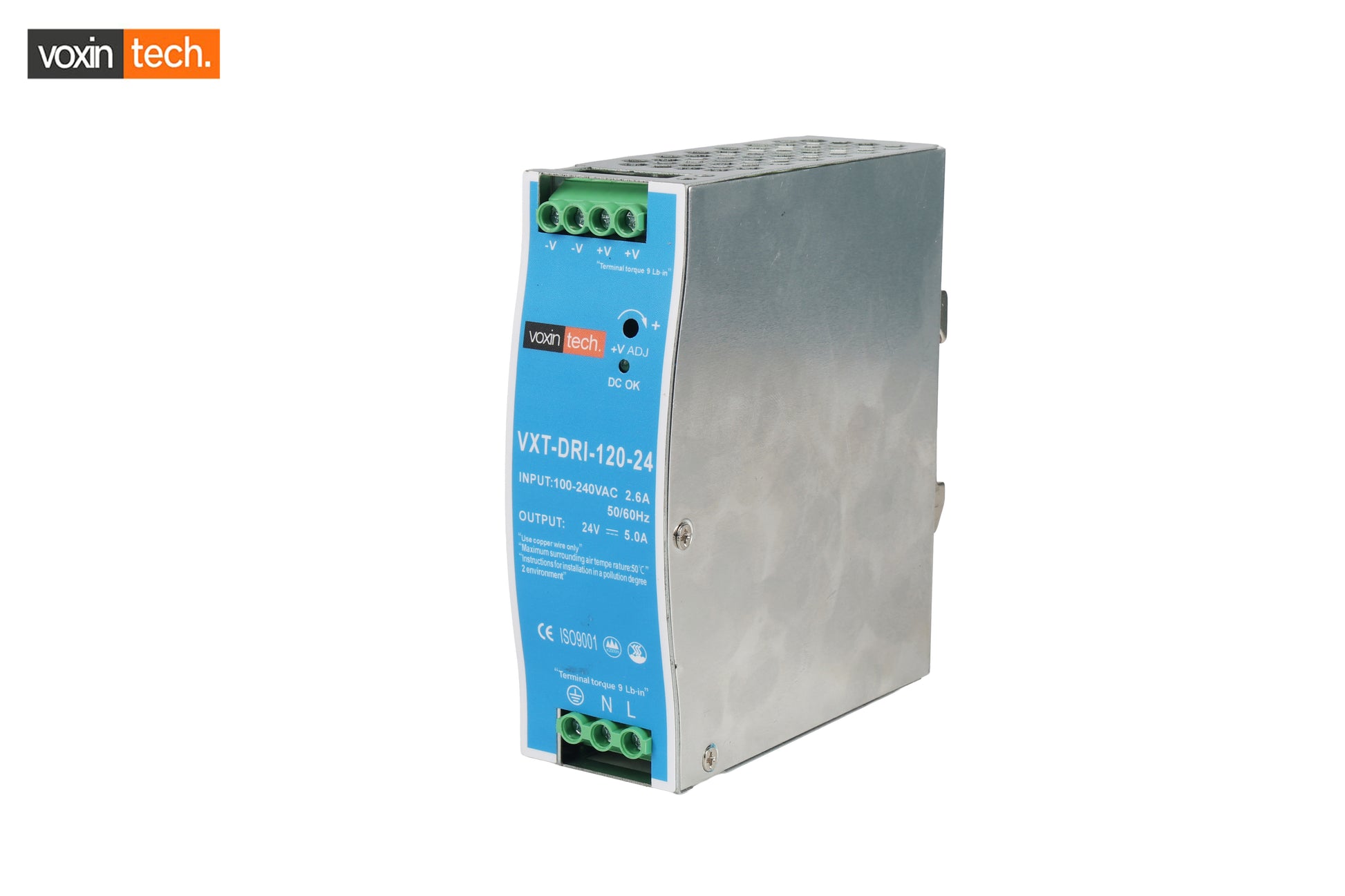 Voxintech DIN Rail Type Switched Mode Power VXT-DRI-120-24 