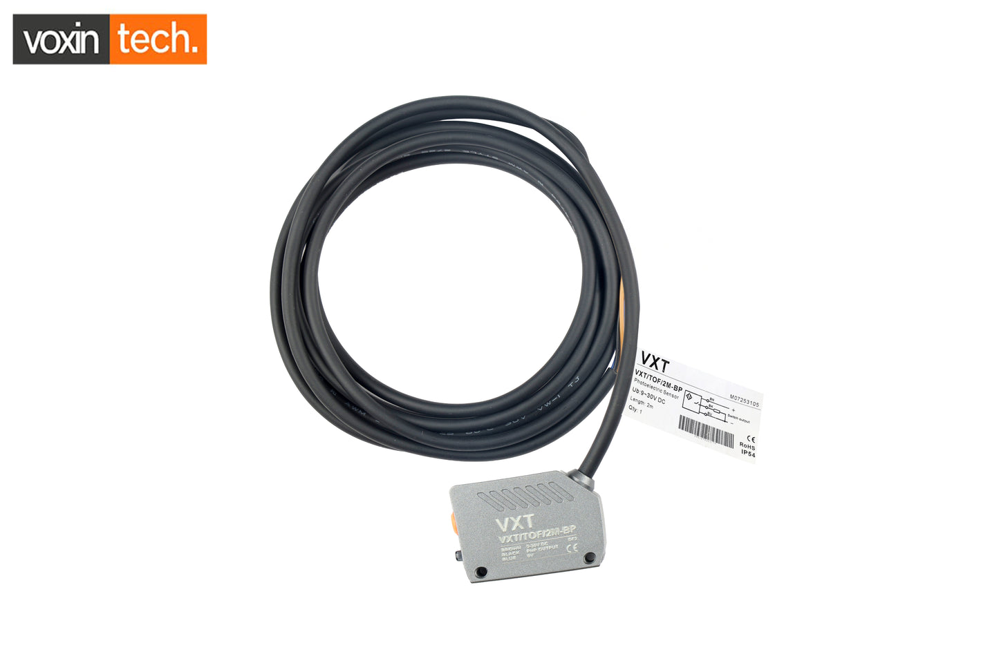 VXT/TOF/2M-BP Laser Photoelectric Diffused Sensor